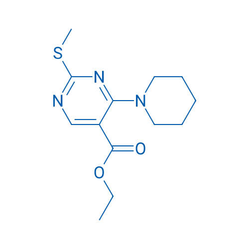 Ethyl 2-(methylsulfanyl)-4-(piperidin-1-yl)pyrimidine-5-carboxylate 1g