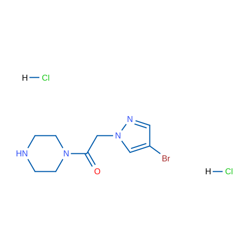 2-(4-Bromo-1H-pyrazol-1-yl)-1-(piperazin-1-yl)ethanone dihydrochloride 1g