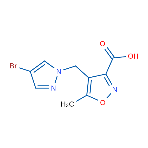 4-((4-Bromo-1H-pyrazol-1-yl)methyl)-5-methylisoxazole-3-carboxylic acid 5g