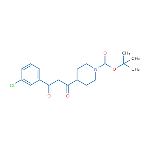 tert-Butyl 4-(3-(3-chlorophenyl)-3-oxopropanoyl)piperidine-1-carboxylate 1g