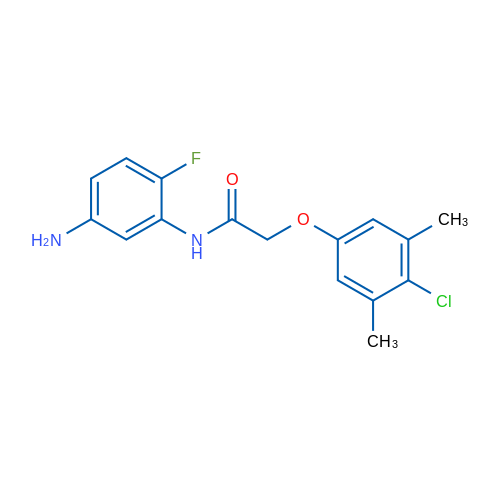 N-(5-Amino-2-fluorophenyl)-2-(4-chloro-3,5-dimethylphenoxy)acetamide 5g