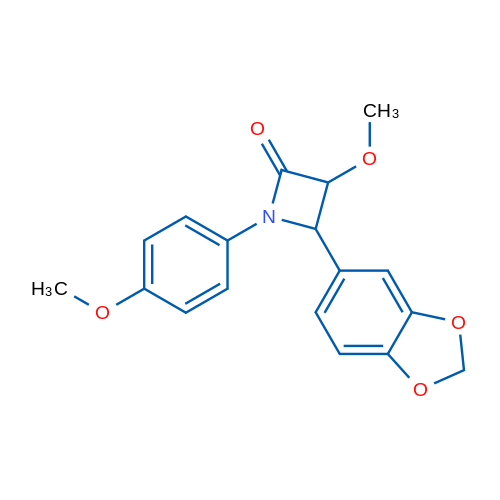 4-(2H-1,3-Benzodioxol-5-yl)-3-methoxy-1-(4-methoxyphenyl)azetidin-2-one 1g