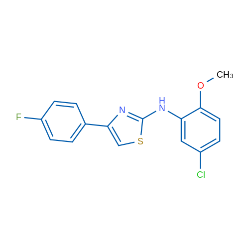N-(5-Chloro-2-methoxyphenyl)-4-(4-fluorophenyl)-1,3-thiazol-2-amine 1g