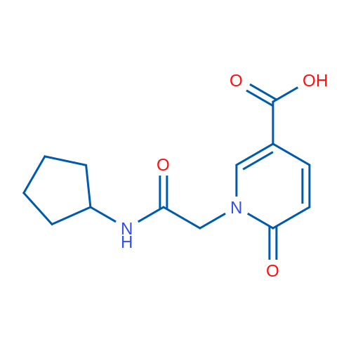 1-(2-(Cyclopentylamino)-2-oxoethyl)-6-oxo-1,6-dihydropyridine-3-carboxylic acid 1g