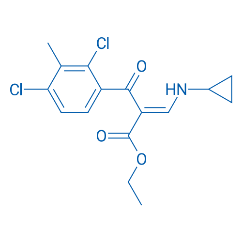 Ethyl 3-(cyclopropylamino)-2-(2,4-dichloro-3-methylbenzoyl)acrylate 5g