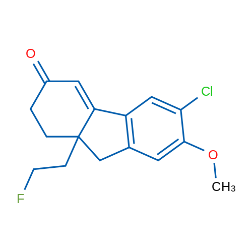 6-Chloro-9a-(2-fluoroethyl)-7-methoxy-9,9a-dihydro-1H-fluoren-3(2H)-one 1g
