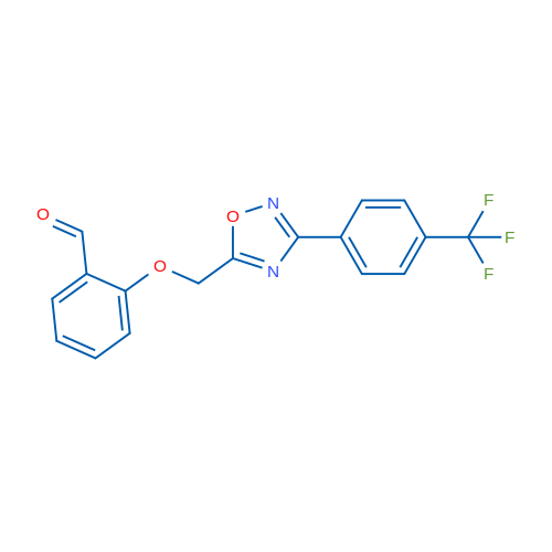 2-((3-(4-(Trifluoromethyl)phenyl)-1,2,4-oxadiazol-5-yl)methoxy)benzaldehyde 1g