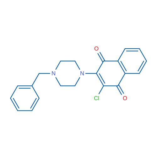 2-(4-Benzylpiperazin-1-yl)-3-chloro-1,4-dihydronaphthalene-1,4-dione 1g
