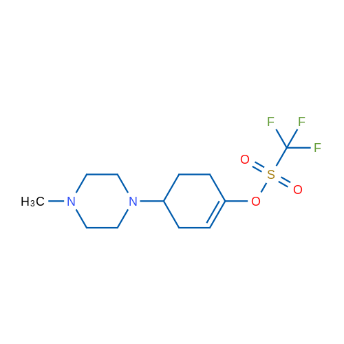 4-(4-Methylpiperazin-1-yl)cyclohex-1-en-1-yl trifluoromethanesulfonate 1g