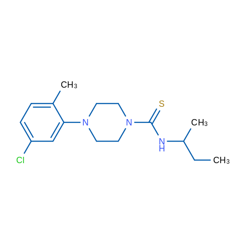 N-(Butan-2-yl)-4-(5-chloro-2-methylphenyl)piperazine-1-carbothioamide 1g