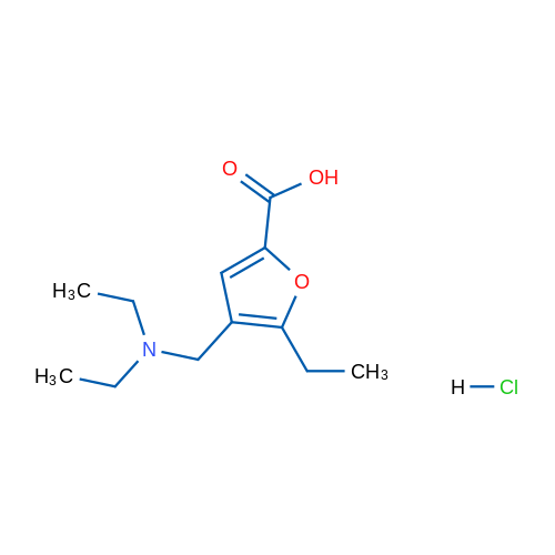 4-((Diethylamino)methyl)-5-ethylfuran-2-carboxylic acid hydrochloride 1g