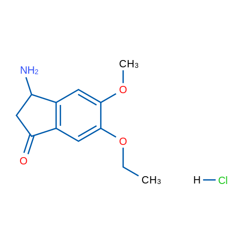 3-Amino-6-ethoxy-5-methoxy-2,3-dihydro-1H-inden-1-one hydrochloride 1g