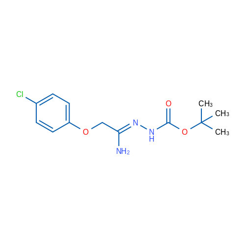 tert-Butyl 2-(1-amino-2-(4-chlorophenoxy)ethylidene)hydrazinecarboxylate 1g