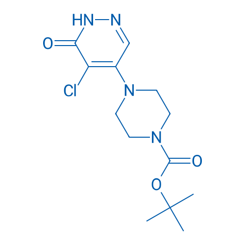 tert-Butyl 4-(5-chloro-6-oxo-1,6-dihydropyridazin-4-yl)piperazine-1-carboxylate 100mg