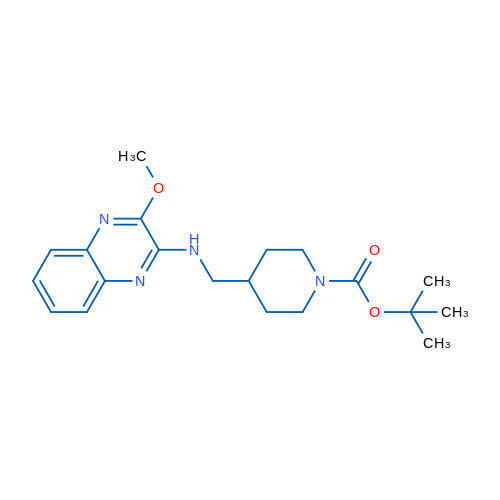 tert-Butyl 4-(((3-methoxyquinoxalin-2-yl)amino)methyl)piperidine-1-carboxylate 1g