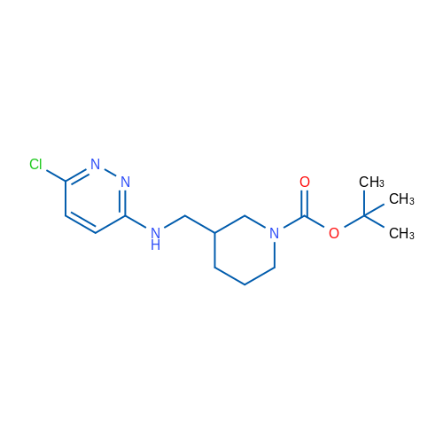tert-Butyl 3-(((6-chloropyridazin-3-yl)amino)methyl)piperidine-1-carboxylate 1g