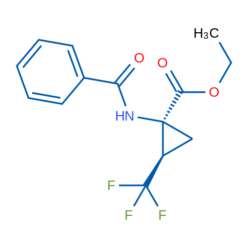 Ethyl (1S,2R)-1-benzamido-2-(trifluoromethyl)cyclopropanecarboxylate 1g