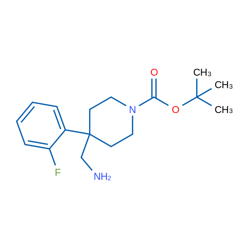 tert-Butyl 4-(aminomethyl)-4-(2-fluorophenyl)piperidine-1-carboxylate 1g