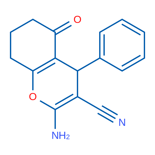 2-Amino-5-oxo-4-phenyl-5,6,7,8-tetrahydro-4H-chromene-3-carbonitrile 1g