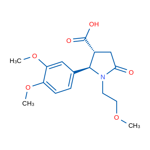 (2R,3R)-2-(3,4-Dimethoxyphenyl)-1-(2-methoxyethyl)-5-oxopyrrolidine-3-carboxylic acid 1g