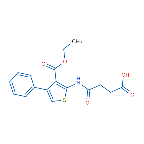 4-((3-(Ethoxycarbonyl)-4-phenylthiophen-2-yl)amino)-4-oxobutanoic acid 1g