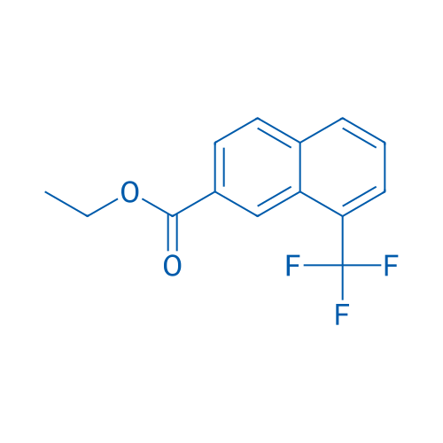 2-Naphthalenecarboxylic acid, 8-(trifluoromethyl)-, ethyl ester 250mg