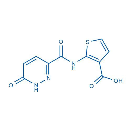 2-(6-Oxo-1,6-dihydropyridazine-3-carboxamido)thiophene-3-carboxylic acid 50mg