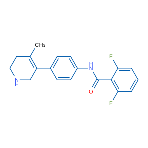 2,6-Difluoro-N-(4-(4-methyl-1,2,5,6-tetrahydropyridin-3-yl)phenyl)benzamide 1g