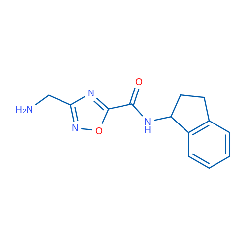 3-(Aminomethyl)-N-(2,3-dihydro-1H-inden-1-yl)-1,2,4-oxadiazole-5-carboxamide 1g