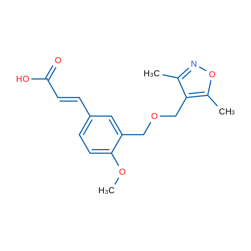 3-(3-(((3,5-Dimethylisoxazol-4-yl)methoxy)methyl)-4-methoxyphenyl)acrylic acid 1g