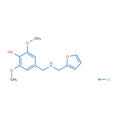 4-(((Furan-2-ylmethyl)amino)methyl)-2,6-dimethoxyphenol hydrochloride 5g