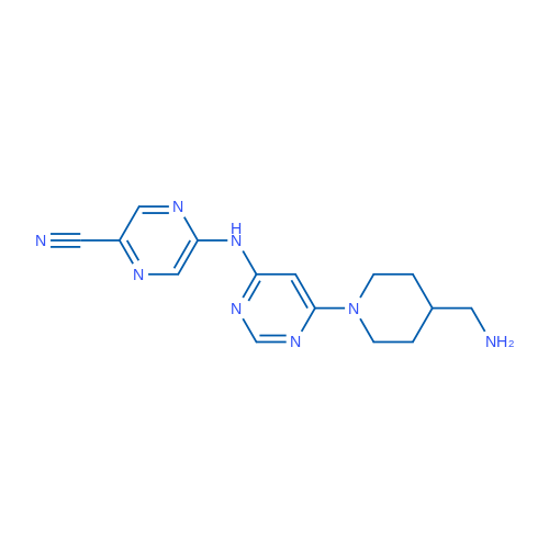 5-((6-(4-(Aminomethyl)piperidin-1-yl)pyrimidin-4-yl)amino)pyrazine-2-carbonitrile 1g