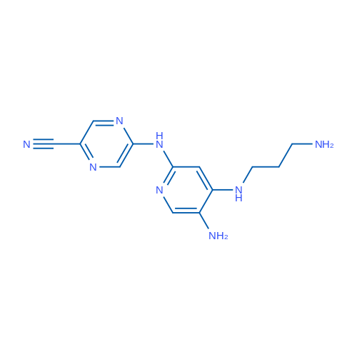 5-((5-Amino-4-((3-aminopropyl)amino)pyridin-2-yl)amino)pyrazine-2-carbonitrile 1g