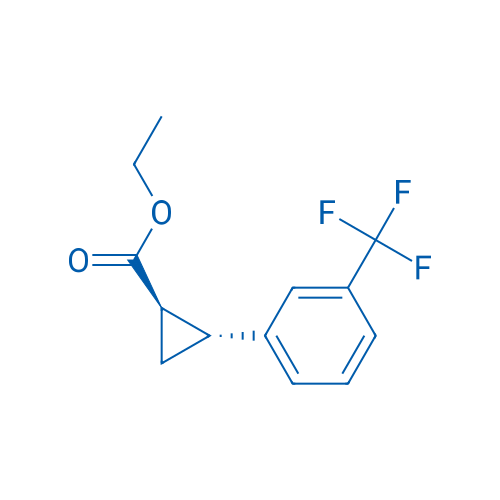 Rel-ethyl (1R,2R)-2-(3-(trifluoromethyl)phenyl)cyclopropane-1-carboxylate 250mg