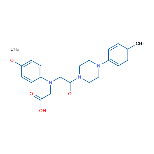 2-((4-Methoxyphenyl)(2-oxo-2-(4-(p-tolyl)piperazin-1-yl)ethyl)amino)acetic acid 5g