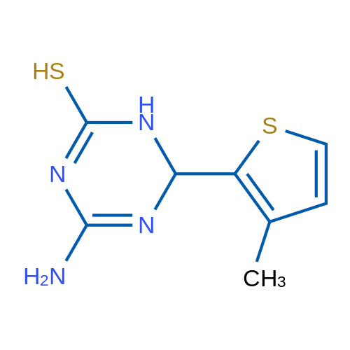 4-Amino-6-(3-methylthiophen-2-yl)-1,6-dihydro-1,3,5-triazine-2-thiol 1g