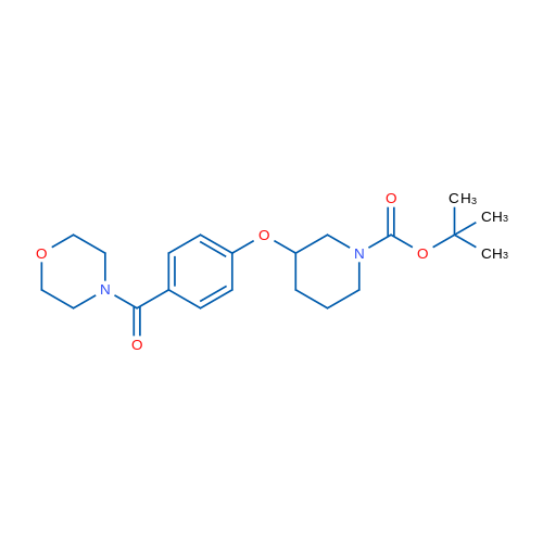tert-Butyl 3-(4-(morpholine-4-carbonyl)phenoxy)piperidine-1-carboxylate 1g