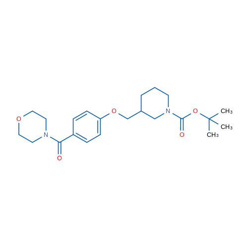 tert-Butyl 3-((4-(morpholine-4-carbonyl)phenoxy)methyl)piperidine-1-carboxylate 1g