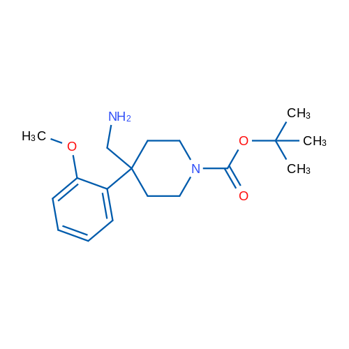 tert-Butyl 4-(aminomethyl)-4-(2-methoxyphenyl)piperidine-1-carboxylate 1g