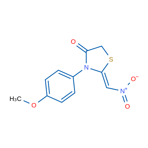 (2Z)-3-(4-Methoxyphenyl)-2-(nitromethylidene)-1,3-thiazolidin-4-one 1g
