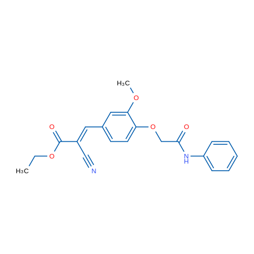 Ethyl 2-cyano-3-(3-methoxy-4-(2-oxo-2-(phenylamino)ethoxy)phenyl)acrylate 1g