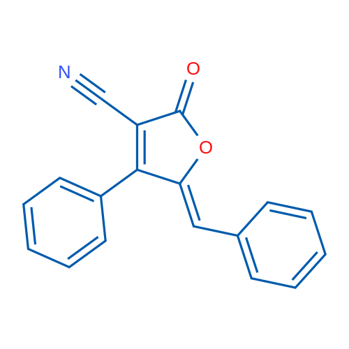 (5Z)-2-Oxo-4-phenyl-5-(phenylmethylidene)-2,5-dihydrofuran-3-carbonitrile 1g