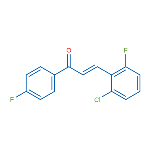 (2E)-3-(2-Chloro-6-fluorophenyl)-1-(4-fluorophenyl)prop-2-en-1-one 10g