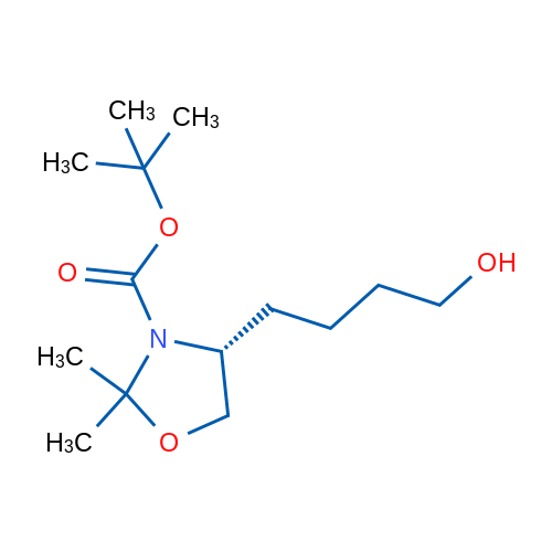 (R)-tert-Butyl 4-(4-hydroxybutyl)-2,2-dimethyloxazolidine-3-carboxylate 1g