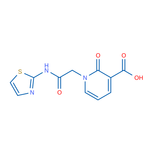 2-Oxo-1-(2-oxo-2-(thiazol-2-ylamino)ethyl)-1,2-dihydropyridine-3-carboxylic acid 1g