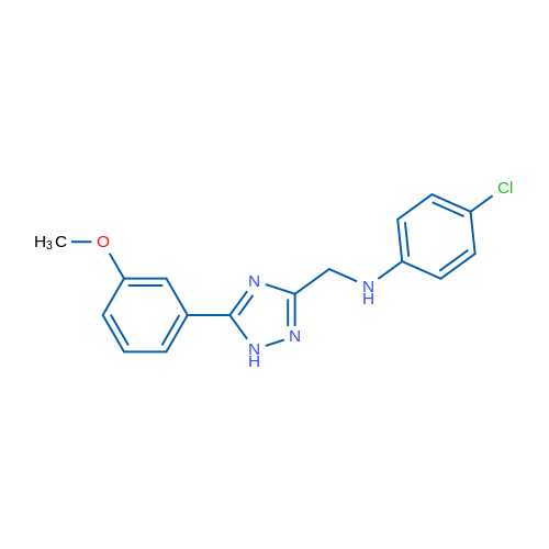 4-Chloro-N-((5-(3-methoxyphenyl)-1H-1,2,4-triazol-3-yl)methyl)aniline 1g