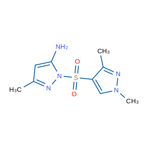 1-((1,3-Dimethyl-1H-pyrazol-4-yl)sulfonyl)-3-methyl-1H-pyrazol-5-amine 1g