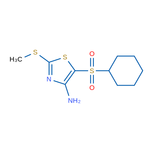 5-(Cyclohexylsulfonyl)-2-(methylthio)thiazol-4-amine 1g