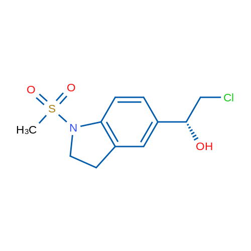 (1R)-2-Chloro-1-(1-methanesulfonyl-2,3-dihydro-1H-indol-5-yl)ethan-1-ol 1g