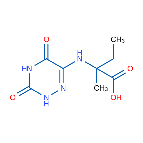 2-((3,5-Dioxo-2,3,4,5-tetrahydro-1,2,4-triazin-6-yl)amino)-2-methylbutanoic acid 1g